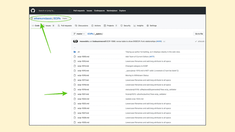 ECIP GitHub repository.